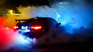 smoke bmw car night driving 1080p wallpaper 2363942512